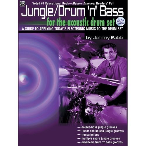 Jungle/Drum 'n' Bass for Acoustic Drum Set BK/CD