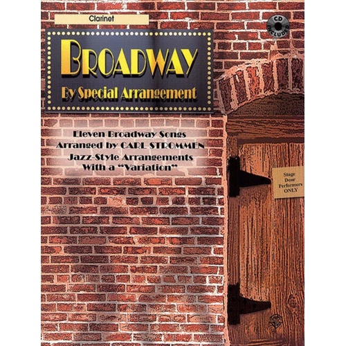 Broadway By Special Arrangement Book/CD Clarinet 