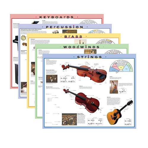 Instrument Family Educational Posters and Outline Sheets