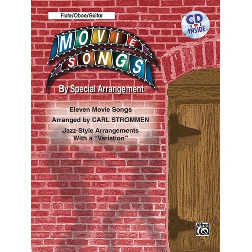 Movie Songs By Special Arrangement Book/CD Flute Oboe 