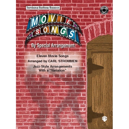 Movie Songs By Special Arrangement Book/CD Trombone 