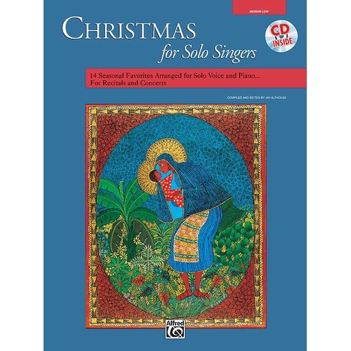 Christmas for Solo Singers - Medium Low Voice BK/CD