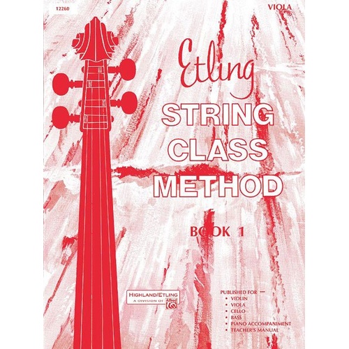 Etling String Class Method Book 1 for Viola