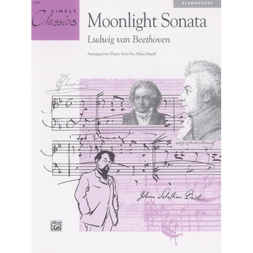 Moonlight Sonata Easy Piano Arrangement by Allan Small