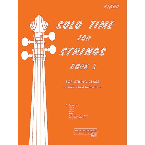 Solo Time for Strings Book 3 Piano Accompaniment by Forest Etling