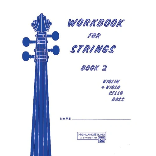 Workbook for Strings Book 2 Viola by Forest Etling - 40 Pages - Alfred Music
