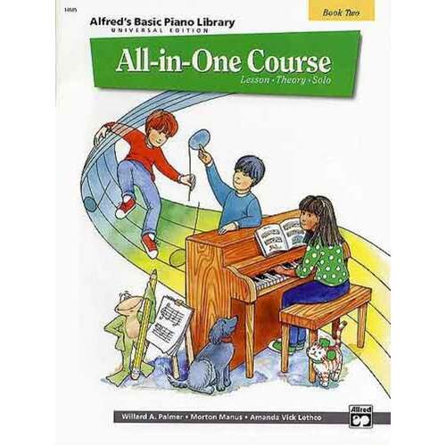 Alfred's Basic Piano All In One Course Book 2 (Softcover Book)