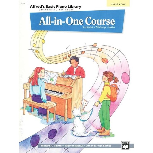 Alfred's Basic All-in-One Course Book 4 Universal Edition for Piano