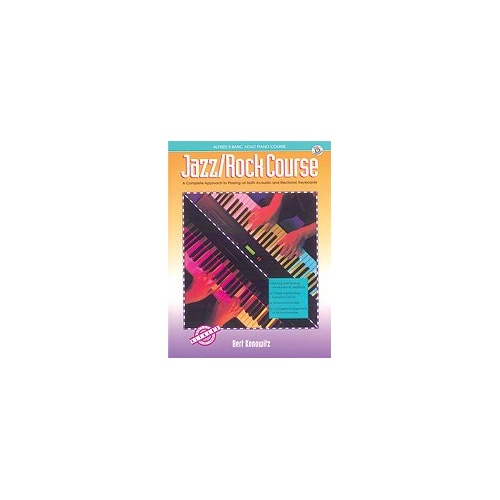 Alfred's Basic Adult Jazz/Rock Course with CD by Bert Konowitz, 96 Pages, Piano & Keyboard Instruction