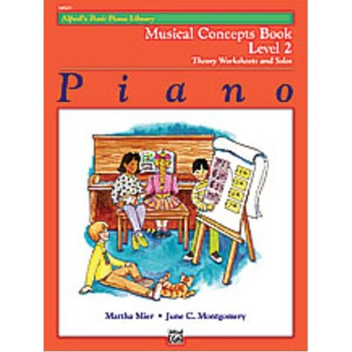 Alfred's Basic Piano Musical Concepts Level 2 (Softcover Book)