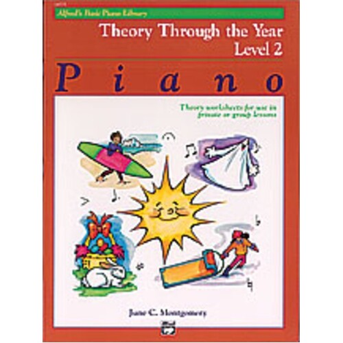 Alfred's Basic Piano Theory Through The Year Level 2 (Softcover Book)