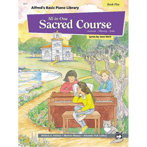 Alfred's Basic All-in-One Sacred Course Book 5 for Piano