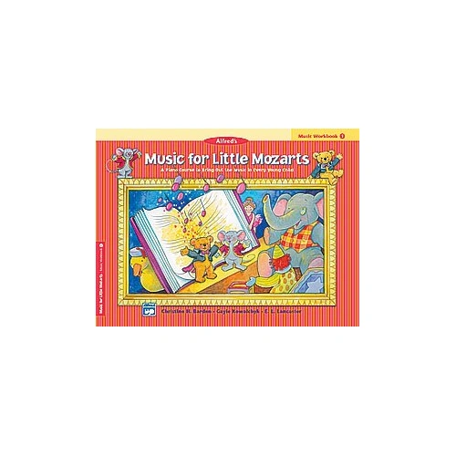 Music for Little Mozarts Workbook 1, 48 Pages, Piano, Full Color, Alfred Music