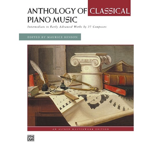 Anthology of Classical Piano Music BK/DVD - 248 Pages, Alfred Masterwork Edition, Piano Solo, Intermediate to Early-Advanced Levels