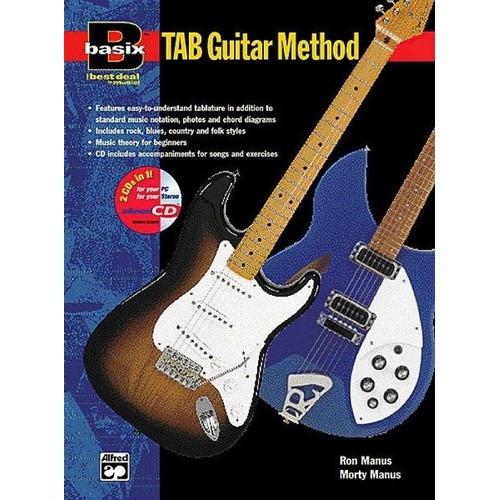 Basix TAB Guitar Method Book 1 with Online Audio
