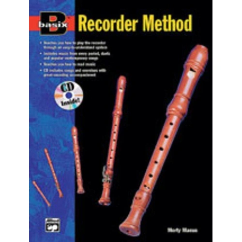 Basix Recorder Method Book 1 with CD by Morton Manus