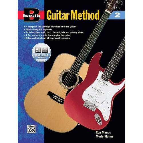 Basix Guitar Method Book 2 by Morton Manus and Ron Manus, 48 Pages, Alfred Music