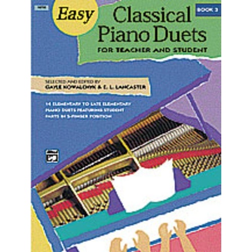 Easy Classical Piano Duets Teacher & Student Book 3
