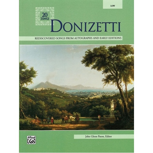 20 Songs By Donizetti For Low Voice