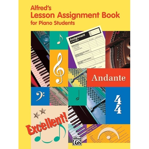 Alfreds Music Lesson Assignment Book Piano Student 