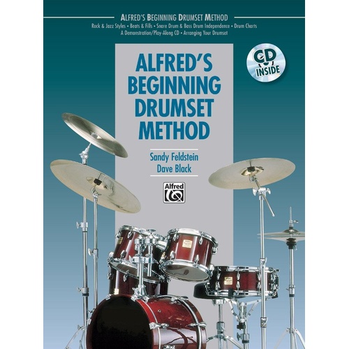 Alfred's Beginning Drumset Method Book with Video and Audio Kit