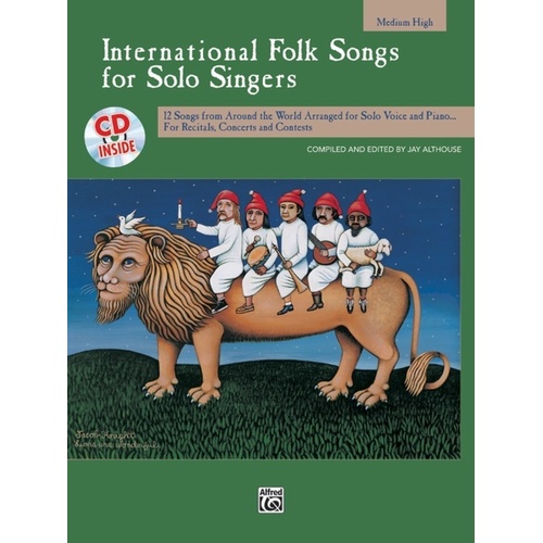 International Folk Songs Solo Singers Med/High Book/CD