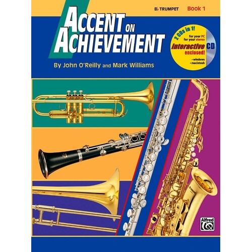 Accent On Achievement Book 1 Trumpet (Softcover Book/CD)