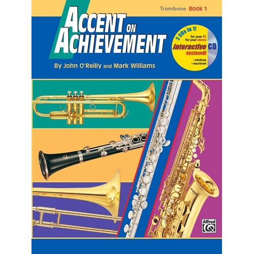 Accent On Achievement Book 1 Trombone (Softcover Book/CD)