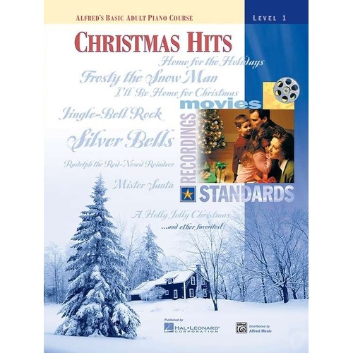 Alfred's Basic Adult Piano Course Christmas Hits Book 1