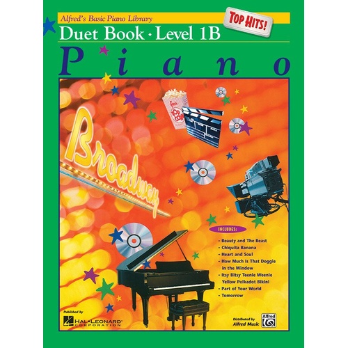 Alfred's Basic Piano Library Top Hits Duet Book Level 1B
