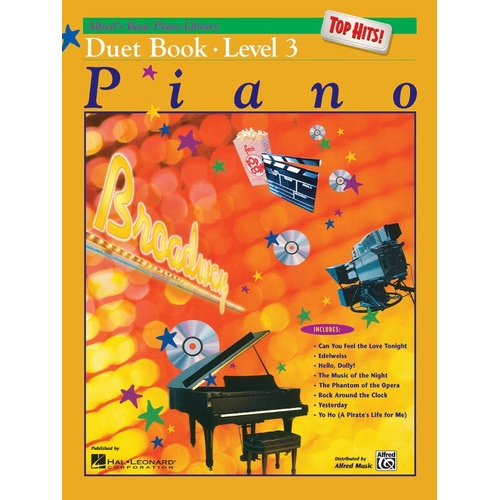 Alfred's Basic Piano Library Top Hits Duet Book Level 3