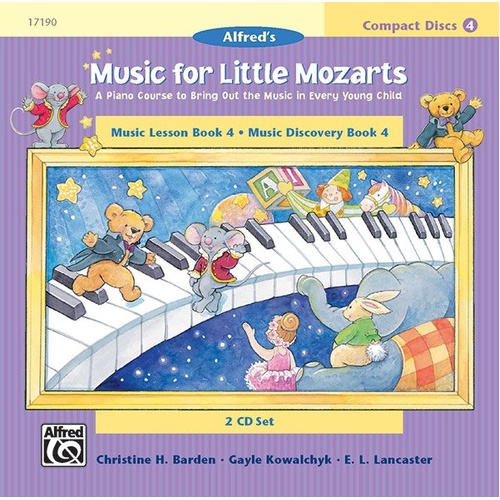 Music for Little Mozarts Lesson & Discovery Books 4 CDs Set