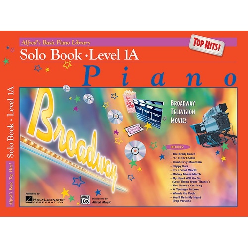 Alfred's Basic Piano Library Top Hits Solo Level 1A