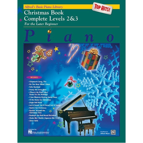 Alfred's Basic Piano Library Top Hits! Christmas Complete Levels 2 & 3
