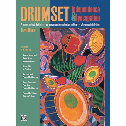 Drumset Independence & Syncopation by Dave Black - 80 Pages, Alfred Music