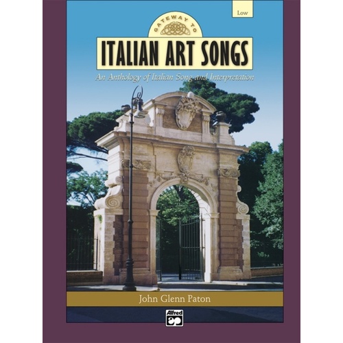 Gateway To Italian Art Songs Low Voice Accomp CDs