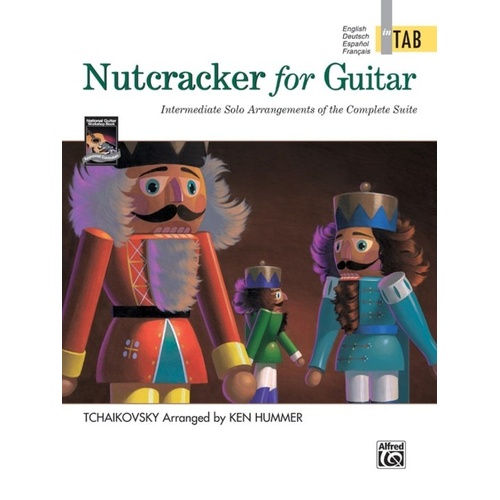 Nutcracker for Guitar in TAB by Tchaikovsky - 48 Pages, Arranged by Ken Hummer, Alfred Music