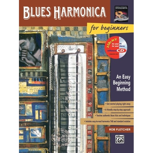 Blues Harmonica For Beginners Book/ECD Book