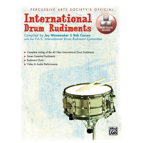International Drum Rudiments Book/CD Book