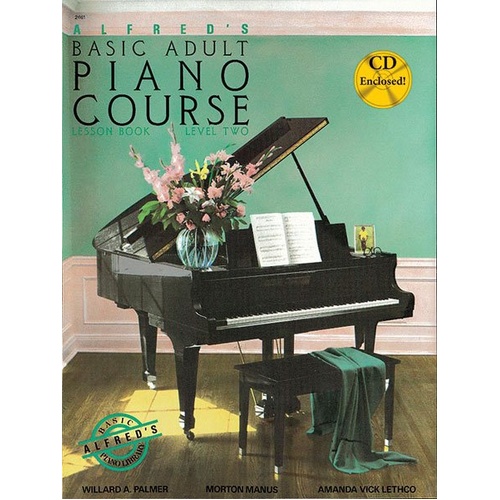 Alfred's Basic Adult Piano Course Lesson Book 2 with CD