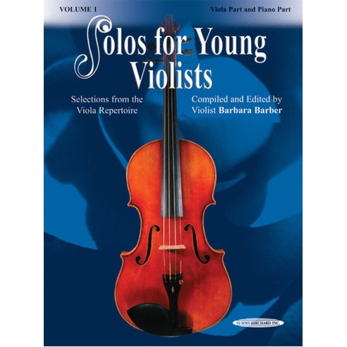 Solos For Young Violists Volume 1 Viola Piano Book