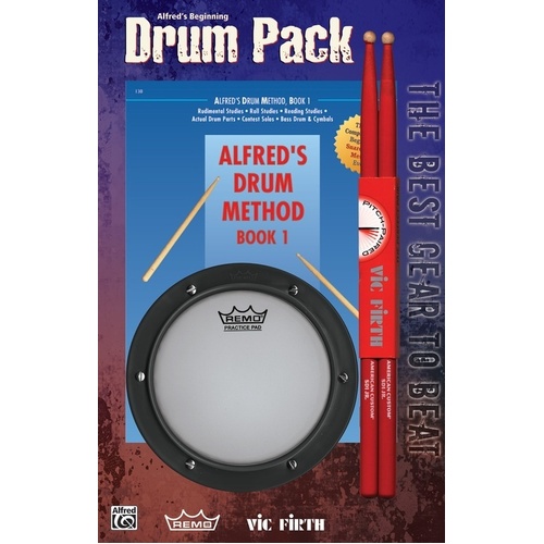 Beginning Drum Pack Book/Pad/Sticks Book