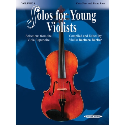 Solos for Young Violists Vol 4 Viola and Piano