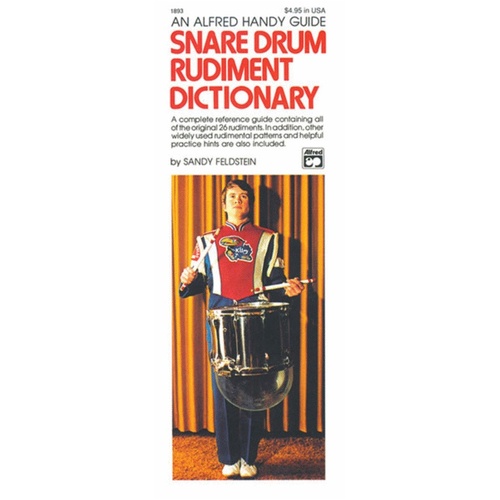 Snare Drum Rudiment Dictionary Handy Guide Book
