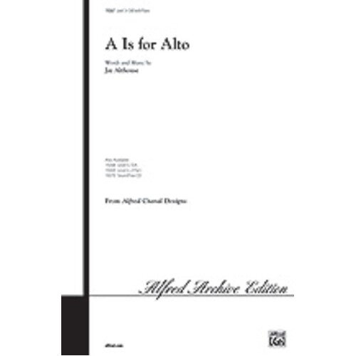 A Is For Alto Sab/Piano Book