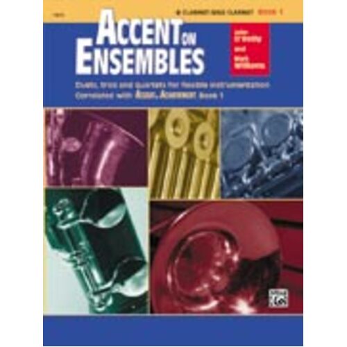 Accent On Ensembles Book 1 E Flat Alto Sax/Bar Sax Book