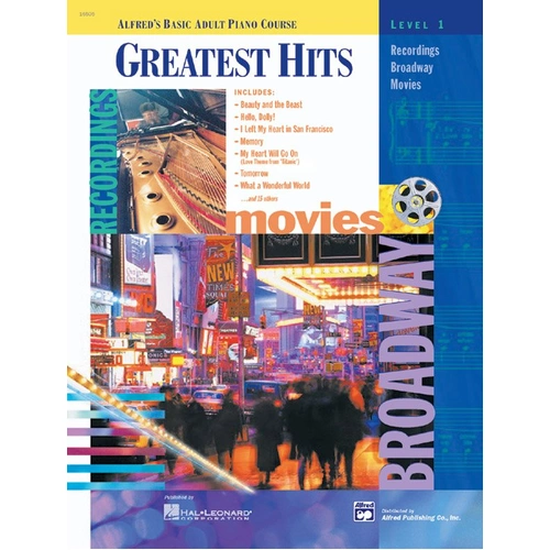 Alfred's Basic Adult Piano Course Greatest Hits Book 1 with CD