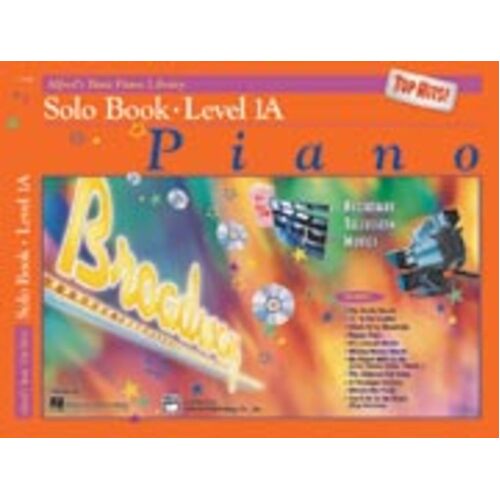 Alfred's Basic Piano Top Hits Solo Level 1A Midi Book
