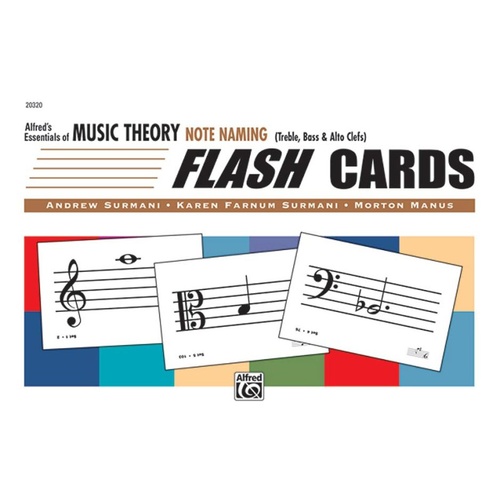 Essentials of Music Theory Note Naming Flashcards Set