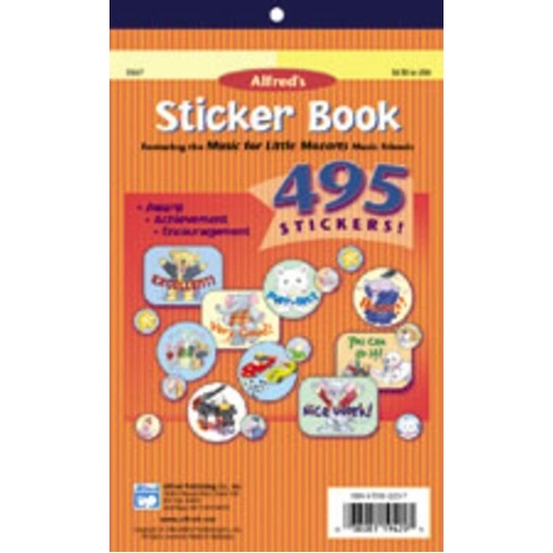 Music for Little Mozarts Sticker Book with 495 Stickers for Piano Students